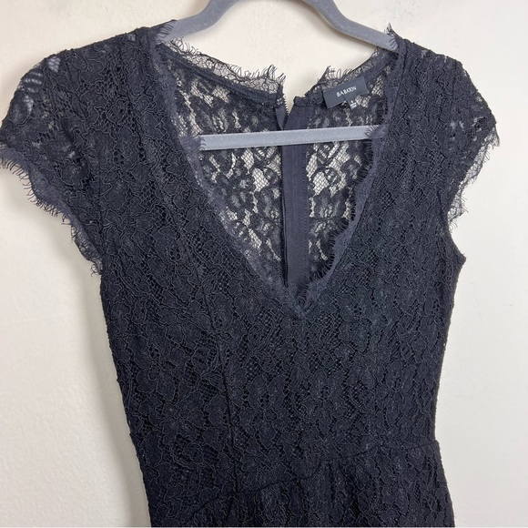 Aritzia Babaton Black Tobias Lace Mini Dress - Picture 6 of 12